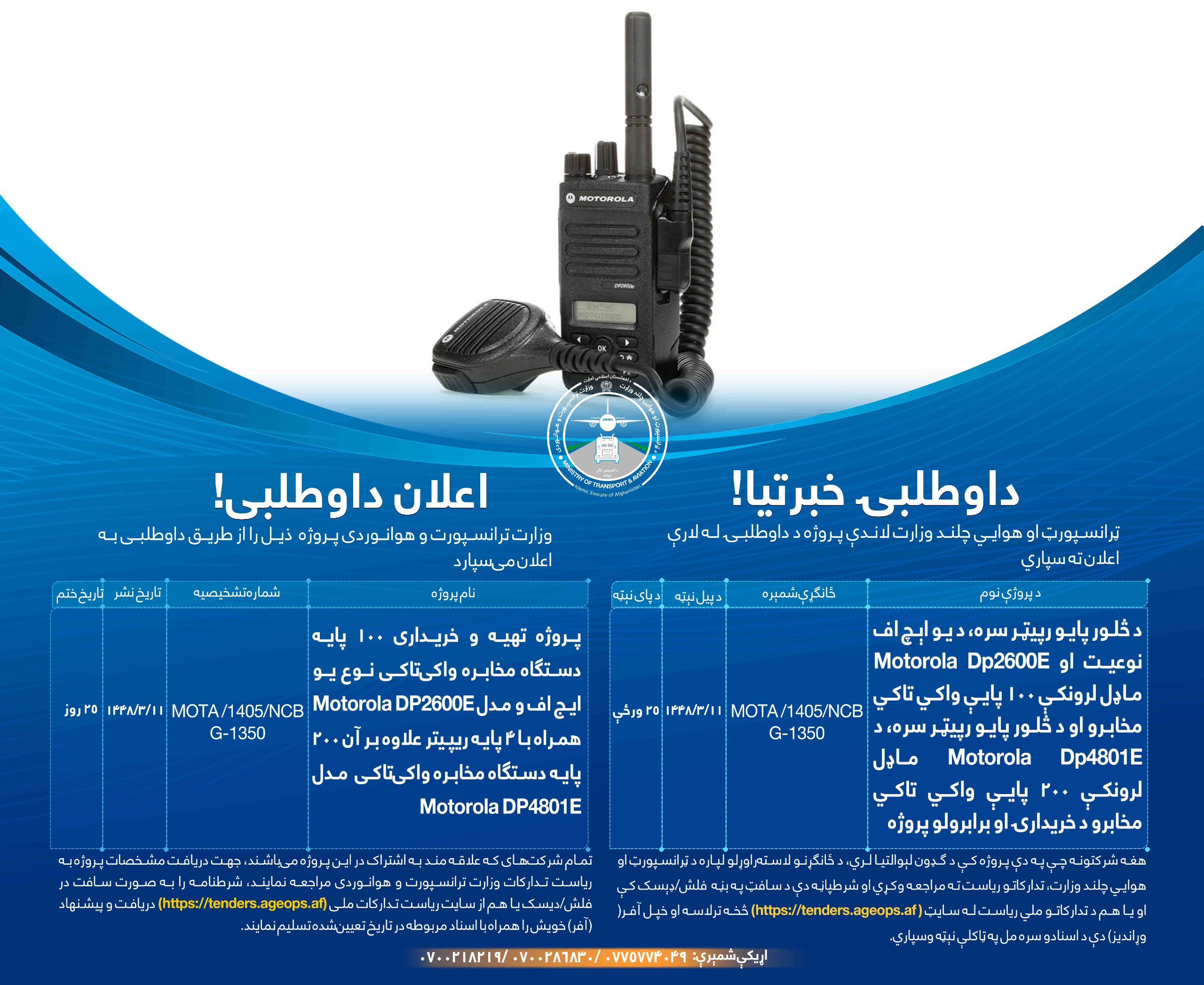 مخابرو د خریدارۍ او برابرولو پروژه